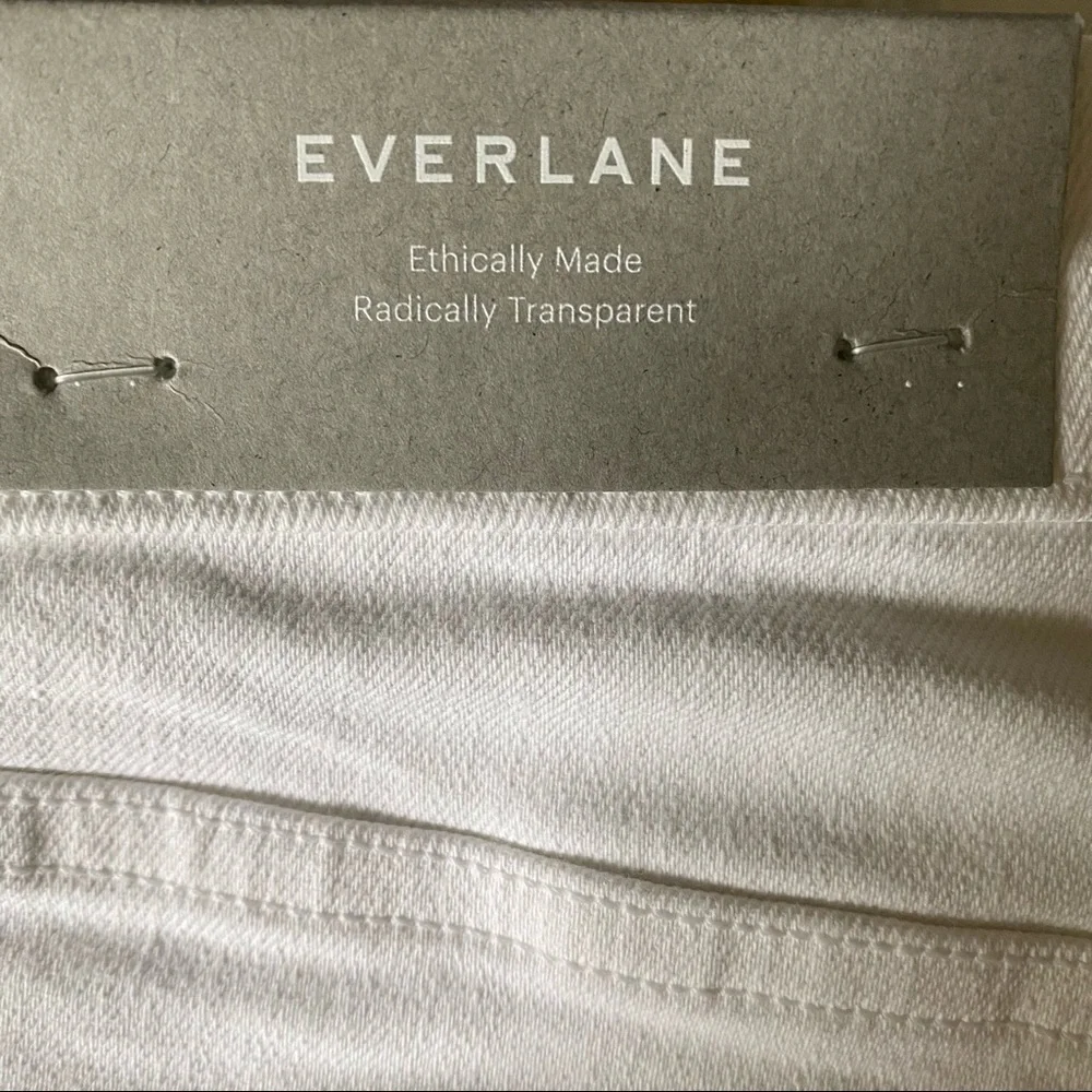 NEW Everlane The Authentic Stretch Skinny White Jeans
